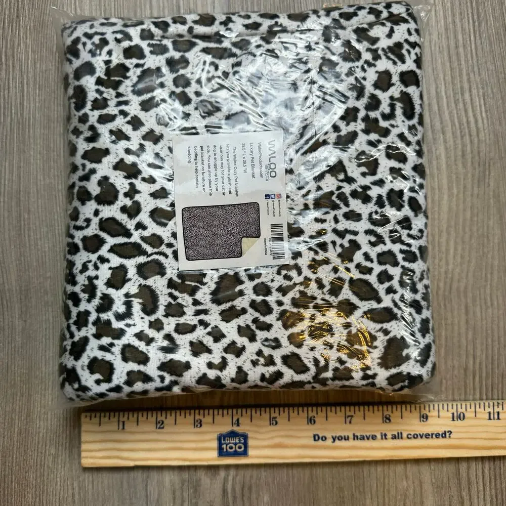 Pet Blanket Animal Print Cat Dog Soft Pad Protect Furniture Bedding New Waloo